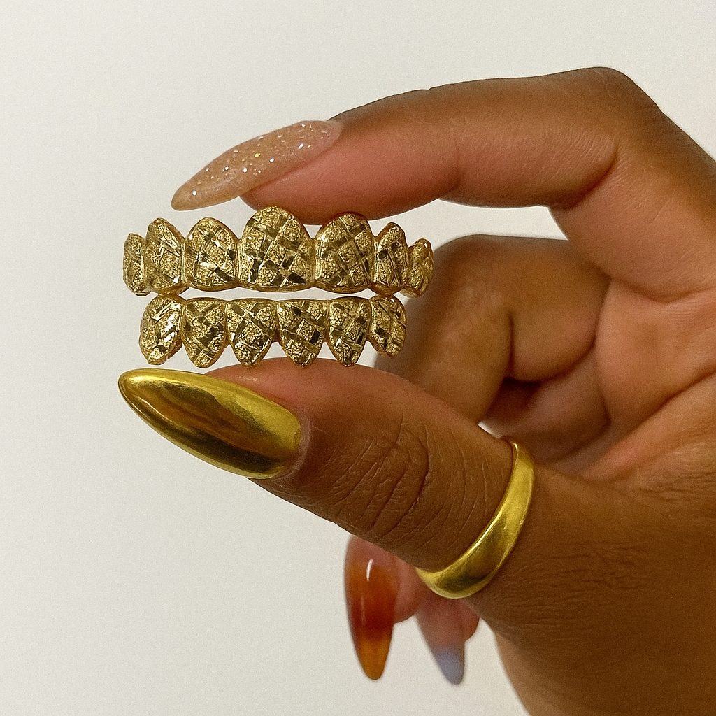Diamond Cut & Dust Grill with Protective Layer Added