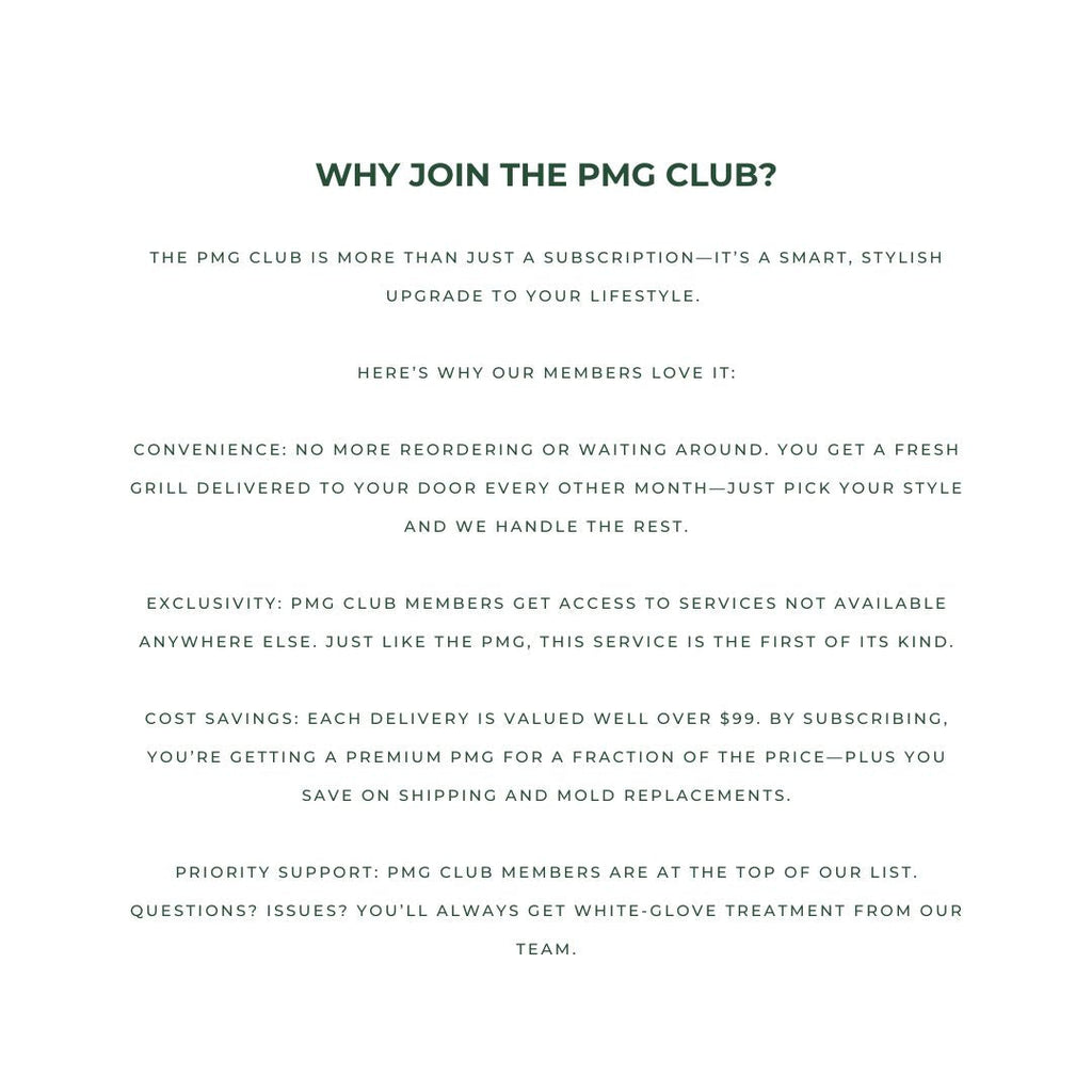 PMG CLUB - $99/month